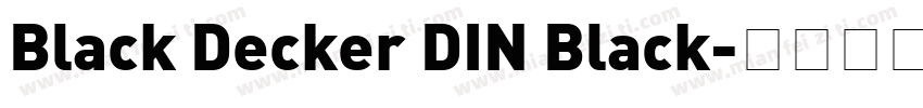 Black Decker DIN Black字体转换